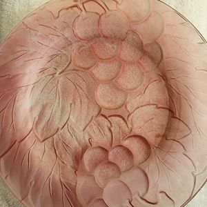 Vintage frosted plates